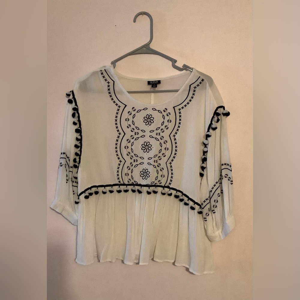 ana Dressy Top size small with half sleeve